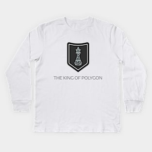 The king of polygon Kids Long Sleeve T-Shirt